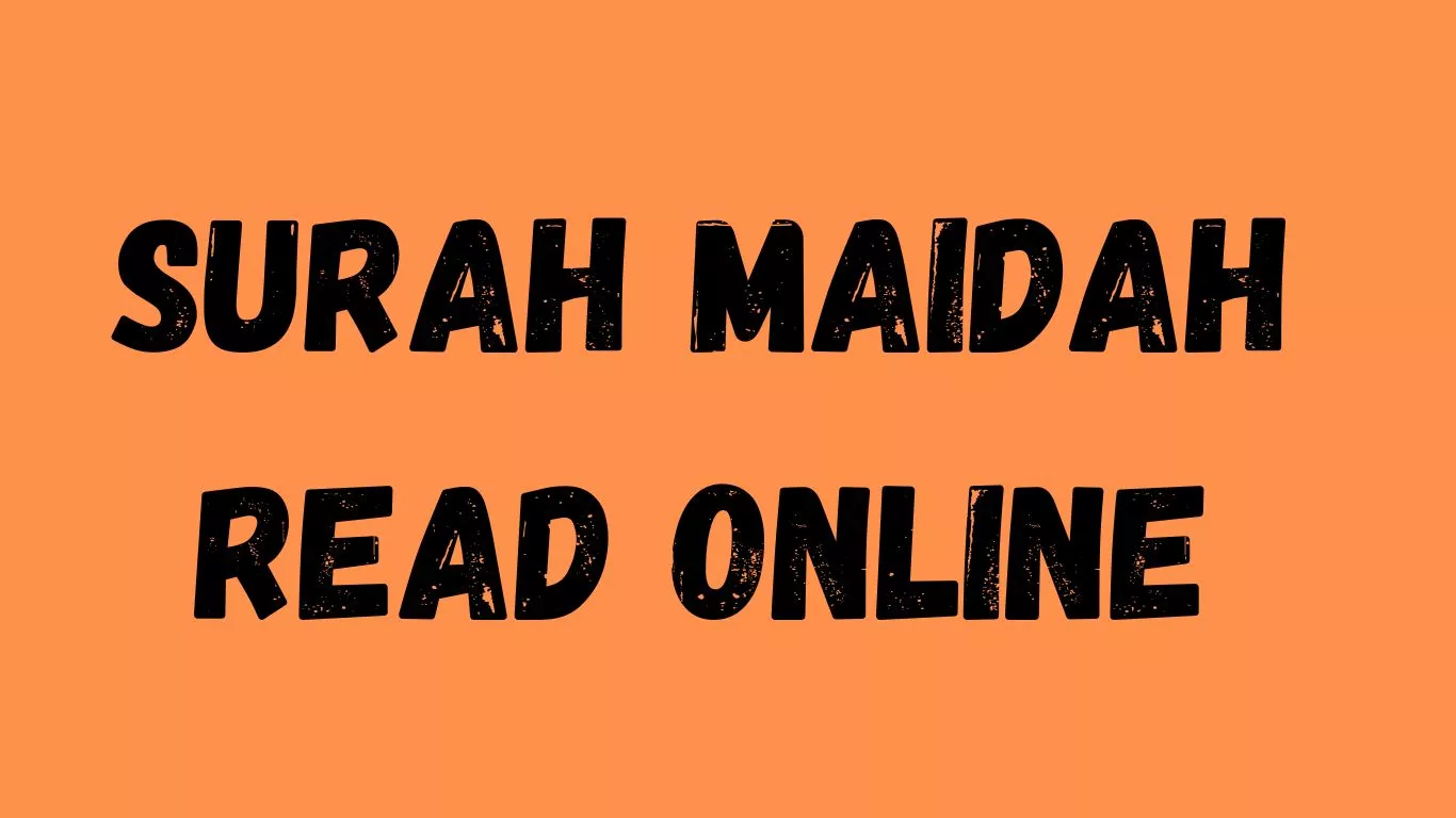 Surah Maidah read online surah maida