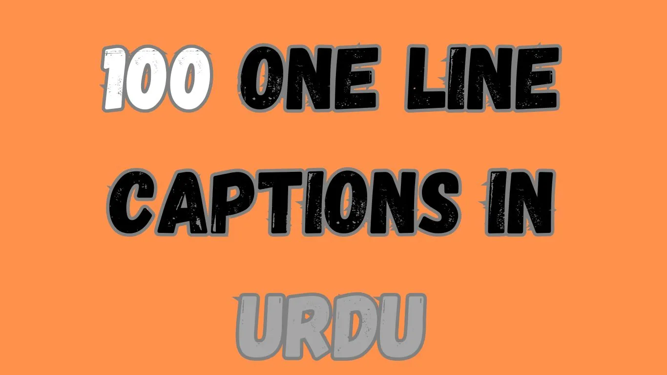 100 One Line Captions in Urdu