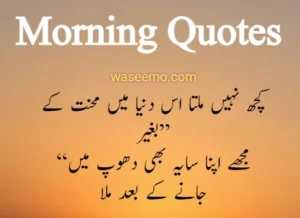 Good morning quotes in urdu example 5