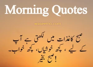 Good morning quotes in urdu example 7