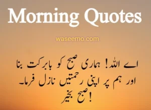 Good morning quotes in urdu example 8