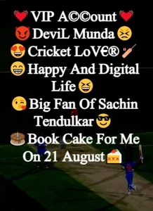 Instagram Bio for Cricket Lovers example 3