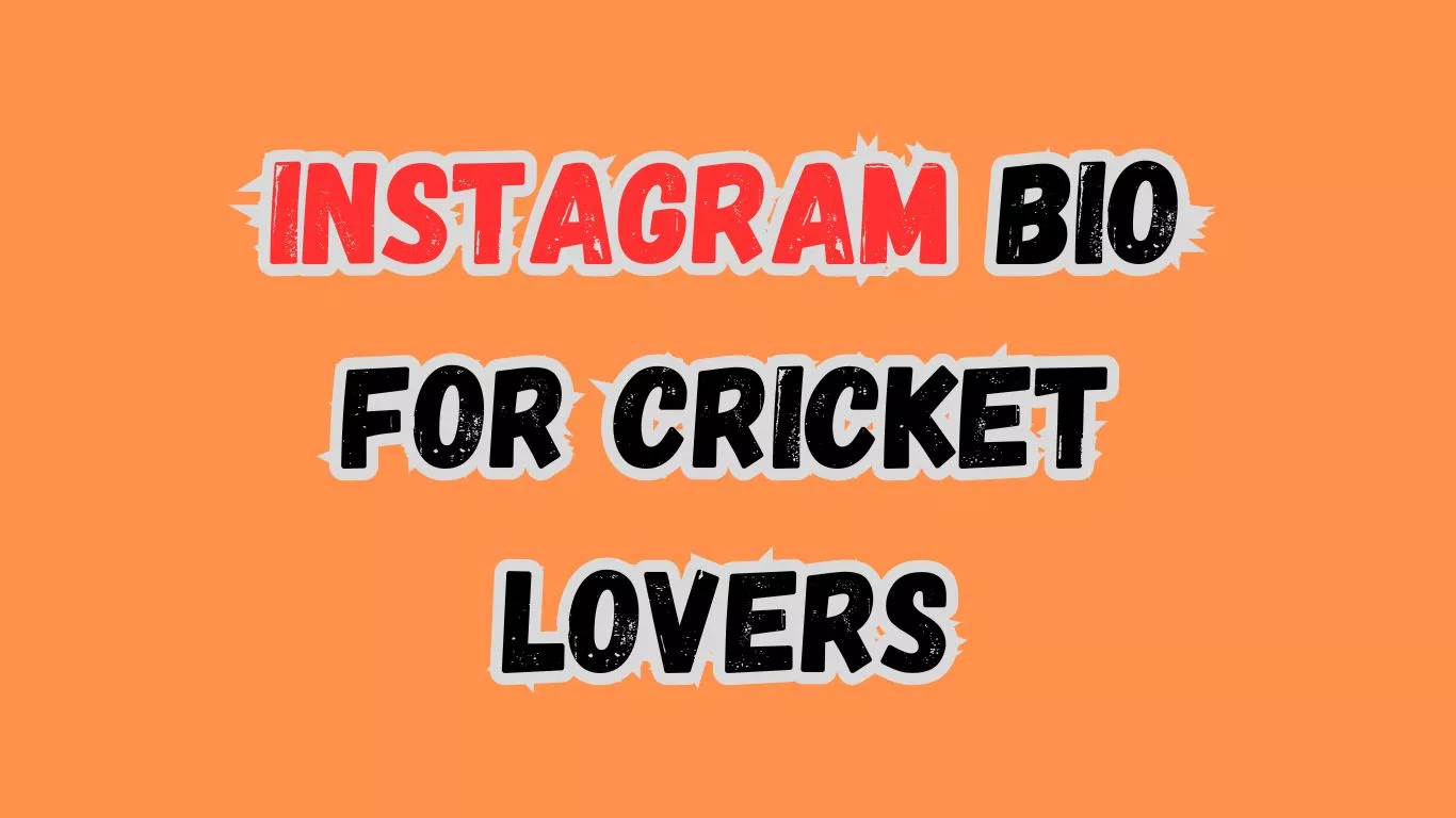 Instagram Bio for Cricket Lovers waseemo