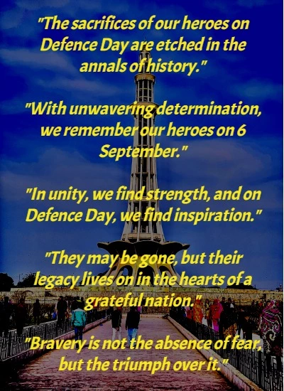 6 September Defence Day Quotes