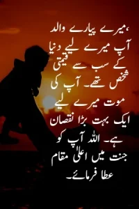 Father Death Quotes in Urdu example 1