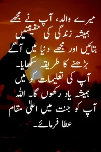 Father Death Quotes in Urdu example 7