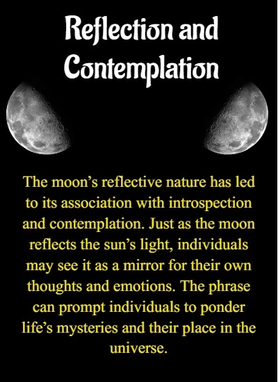 Isn't the Moon Lovely Meaning
