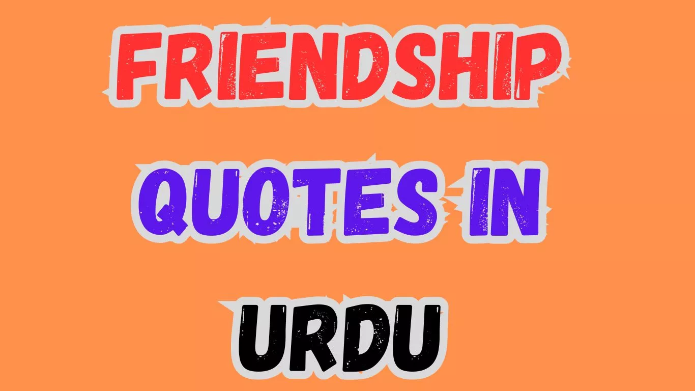 Friendship Quotes in Urdu waseemo