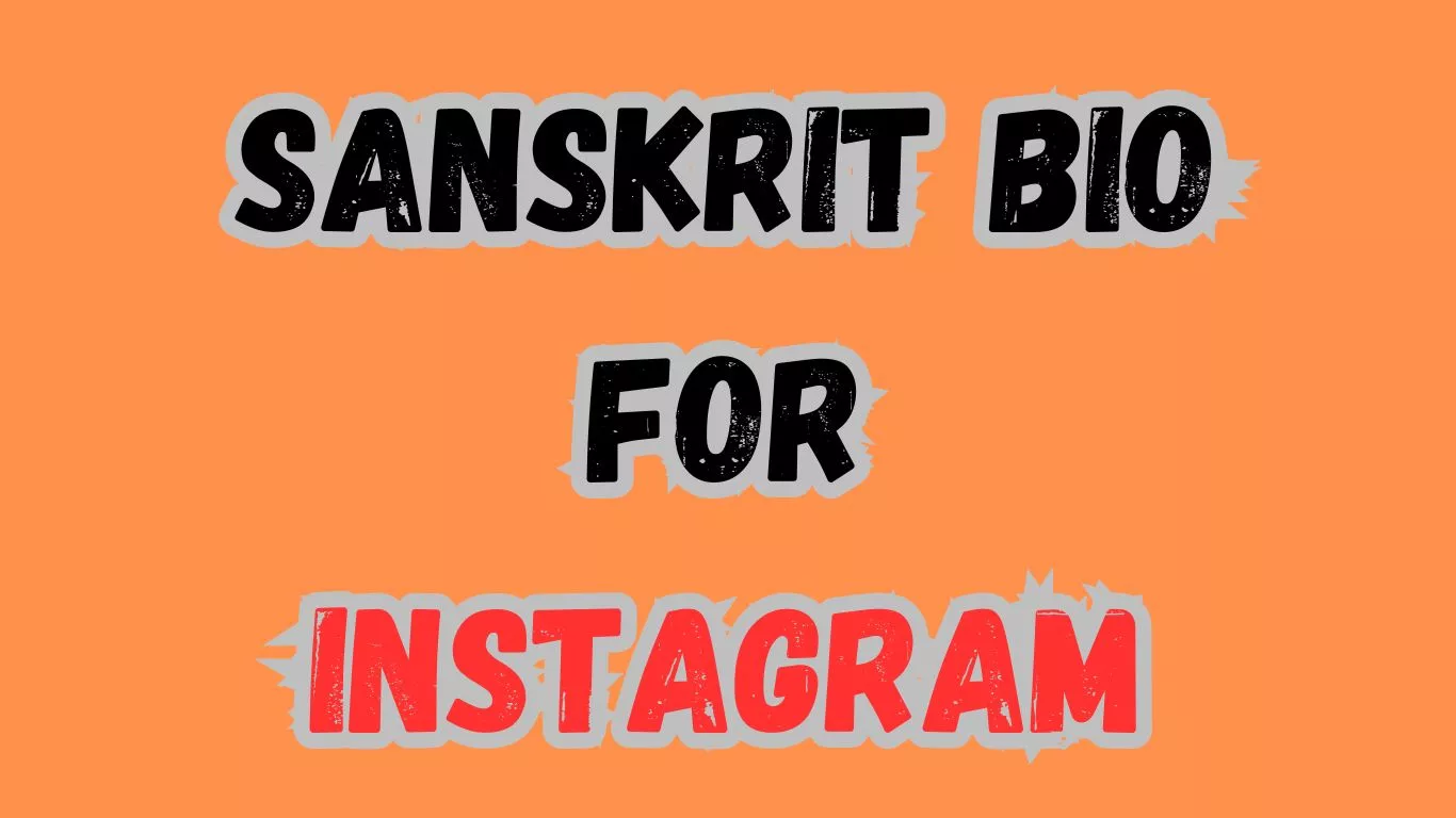 Sanskrit Bio For Instagram waseemo